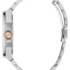 Silver and Rose Gold-Tone Analog Watch