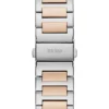 Silver and Rose Gold-Tone Analog Watch