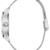 Silver-Tone Analog Logo Watch