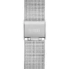 Silver-Tone Analog Logo Watch