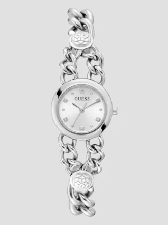 Silver-Tone Analog Watch