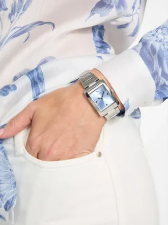 Silver-Tone Analog Watch