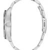 Silver-Tone and Black Multifunction Watch