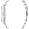 Silver-Tone and Blue Multifunction Watch
