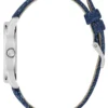 Silver-Tone and Denim Quattro G Analog Watch