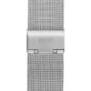 Silver-Tone and Green Analog Watch