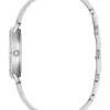 Silver-Tone Crystal Analog Watch