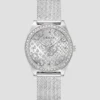 Silver-Tone Mesh Analog Watch