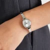 Silver-Tone Oval Analog Watch