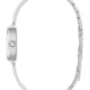 Silver-Tone Oval Analog Watch