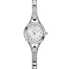 Silver-Tone Petite Crystal Watch