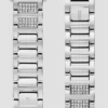 Silver-Tone Rhinestone 38-40 Mm Band for Apple Watch®