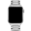 Silver-Tone Rhinestone 38-40 Mm Band for Apple Watch®