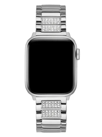 Silver-Tone Rhinestone 38-40 Mm Band for Apple Watch®