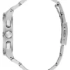 Silver-Tone Square Multifunction Watch