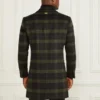 Single Breasted Plaid Coat