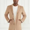 Single Breasted Wool-Blend Coat