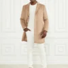 Single Breasted Wool-Blend Coat