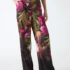 Slick Printed Pant