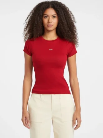 Slim Embroidered Logo Tee