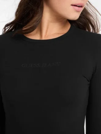 Slim Embroidered Long-Sleeve Tee