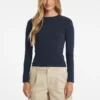 Slim Embroidered Long-Sleeve Tee