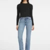 Slim Embroidered Long-Sleeve Tee