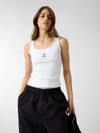Slim Embroidered Star Tank