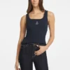Slim Embroidered Star Tank