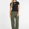 Slim Rib-Knit Embroidered Tee