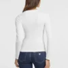 Slim Rib-Knit Star Tee