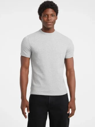 Slim Variegated Rib Tee