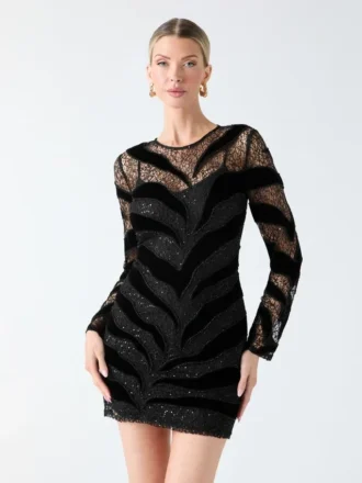 Sonata Sequin Lace Dress