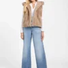Sophy Hooded Faux-Fur Vest