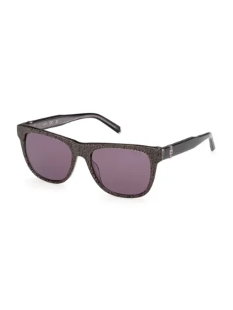 Square Logo Print Plastic Sunglasses