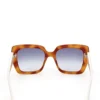 Square Logo Print Plastic Sunglasses