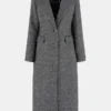 Stefania Sequin Herringbone Coat