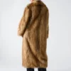 Stephanie Long Faux-Fur Coat