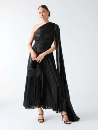Stephany Pleated Gown