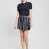 Striped Pleated Sweater Skirt