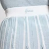 Striped Pleated Sweater Skirt