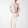 Striped Polo Sweater