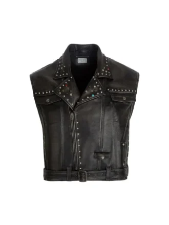 Studded Leather Vest