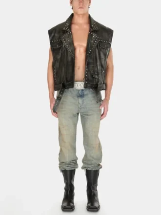 Studded Leather Vest