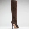 Suede Knee-High Stiletto Boot