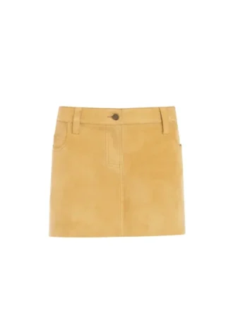 Sueded Mini Skirt