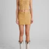 Sueded Mini Skirt
