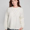 Sylvie Alpaca-Blend Pointelle Sweater