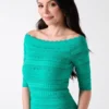 Syria Pointelle Sweater Dress