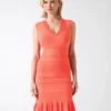 Syria Scalloped Sweater Dress